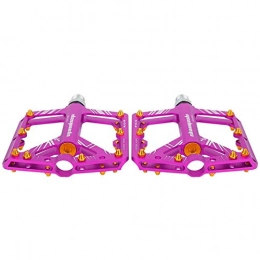 Shipenophy Spares Shipenophy durable BIKEIN 9 / 16 Ultralight Aluminium Alloy Mountain Road Bike Pedal High robustness BIKEIN Bicycle Parts for trail riding(purple)