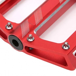 Shipenophy Spares Shipenophy High durability Mountain Bike Bearings Pedal High robustness Road Cycling Flat Pedal Bike Bicycle Adapter Parts wear-resistant for road bike(red)