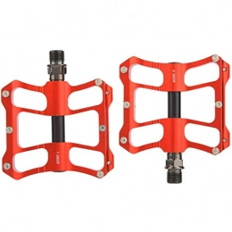 Shipenophy Spares Shipenophy robust Pedals Bicycle Replacement Equipment Aluminium Alloy Mountain Road Bike Lightweight Pedals wear- for Home Entertainment for Training Competition(Reddish black)