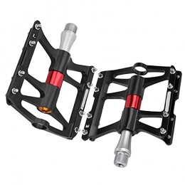 Shipenophy Spares Shipenophy wear- durable Aluminum Alloy Mountain Road Bike Pedals Lightweight Bicycle Replacement Parts for trail riding(black)