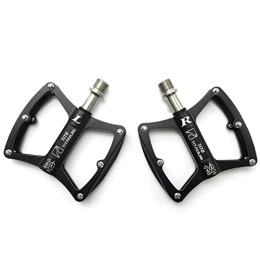 SHUAIGUO Mountain Bike Pedal SHUAIGUO Titanium Alloy Bike Pedals Ultra Light Mountain Bicycle Pedals Non-Slip Cycling Pedals Bicycle Flat Alloy Pedals