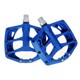 Sikungjlk Spares Sikungjlk Bike Pedals Mountain Bike Pedals 1 Pair Aluminum Alloy Antiskid Durable Bike Pedals Surface For Road BMX MTB Bike 5 Colors (SMS-NP-1) for BMX MTB Road Bicycle (Color : Blue)