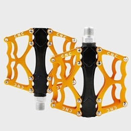 SlimpleStudio Spares SlimpleStudio Bike Pedals Ultralight Durable, Bicycle pedals Mountain bike pedals Ultralight aluminum alloy bearing pedals-yellow