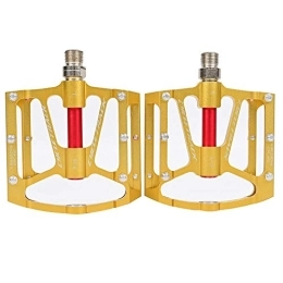 SlimpleStudio Spares SlimpleStudio Mountain Bike Pedals, Mountain bike aluminum alloy triplin pedal riding accessories-Golden