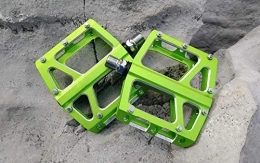 SlimpleStudio Spares SlimpleStudio Mountain Bike Pedals, Mountain bike pedal bicycle bearing pedal flat wide bicycle pedal-green