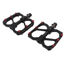 SUNGOOYUE Mountain Bike Pedal SUNGOOYUE Road Bike Pedals, 2PCS Aluminum Alloy Anti Slip Lightweight Flat Platform Pedals for Mountain Bike (Black)