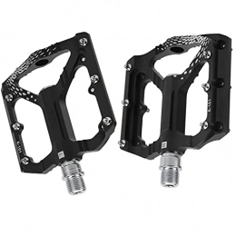 Surebuy Mountain Bike Pedal Surebuy Bicycle Pedal, Bike Bearing Pedal Good Bearing Performance Wear‑resisting More Lubricant Aluminum Alloy Large Pedal Area for Mountain Road Bike