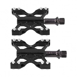 Surebuy Spares Surebuy Non‑Slip Bike Pedals, Bicycle Flat Pedals Aluminum Alloy and ‑molybdenum Steel Material Exqusiite Appearance with Strong Grip for Mountain Road Bike