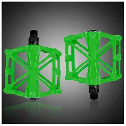 SYLTL Spares SYLTL Bike Pedals, Mountain Bike Pedals Bicycle Accessories Non-slip Ultralight 1 Pair Road Bike Hybrid Pedals, Green