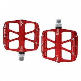 SYLTL Spares SYLTL Road Bike Pedals, Bicycle Accessories Aluminum Alloy Mountain Bike Pedals Antiskid Foldable Bike Pedals, Red