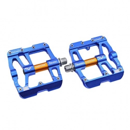 TANCEQI Spares TANCEQI Bike Pedals 3 Bearing Composite 9 / 16 Bicycle Pedals High-Strength Non-Slip Surface CNC Machined Aluminum Alloy, for Universal BMX Mountain Bike Road Trekking, Blue
