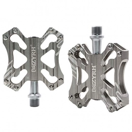 TANCEQI Spares TANCEQI Bike Pedals Ultralight Mountain Bike Pedals Aluminum Bicycle Pedals 9 / 16" 3 Bearing Composite High-Strength Non-Slip Surface for Road BMX MTB Fixie Bikes Flat Bike, Gray
