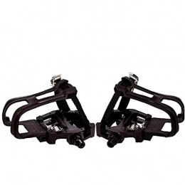 Tuimiyisou Mountain Bike Pedal Toe Clips for Bike Pedals, Bike Pedals with Clips, Bike Pedals with Pedal with Cage, Toe Cage Pedals 1 Pair for Mountain Bike Black