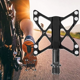 Tomantery Spares Tomantery robust Aluminium Alloy Mountain Road Bike Lightweight Pedals Pedals Bicycle Replacement Tool for School Sports for trail riding(black)