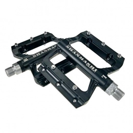 TRAACEM Spares TRAACEM Mountain Bike Pedals for BMX MTB 9 / 16" Lightweight Aluminum Bike Platform Pedals, Black