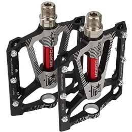 TTZHJIN Mountain Bike Pedal TTZHJIN Bike Pedals Mountain Bike Pedals Chromium Molybdenum Steel Shaft With Twelve Cleats Strong And Sturdy Flexible Fashion 14Mm Universal Screw Sealed Bearing, Black-12.8×10cm