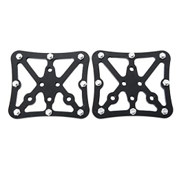 UKKD Spares UKKD Bicycle Pedals Aluminum Alloy Cnc Bicycle Pedal Platform Adapter Mountain Bike Road Bike Lock Pedal Conversion-Black