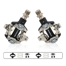 MirOdo Mountain Bike Pedal Ultralight Bicycle Pedals Mountain Bike Locking Pedals Nylon Self-Locking Pedals SPD System DU Sealed Bearing Pedals 9 / 16'' For MTB Road Bikes Folding Bikes