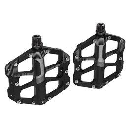 Uxsiya Spares Uxsiya Aluminum Alloy Pedals, 107mm Widen Tread Universal Thread Dustproof Sealed Bearing Pedals Loose Prevention Anti Slip for Mountain Bike