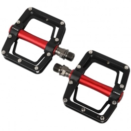 Uxsiya Mountain Bike Pedal Uxsiya Mountain Bike Pedals, Flat Pedals 1 Pair for Bicycle Pedals(black+red)