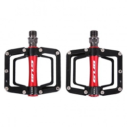 Vanpower 2pcs GUB GC010 Aluminum Alloy Mountain Bike Cycling Bearing Pedals(Red)