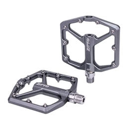 VENNSDIYU Spares VENNSDIYU ZTTO JT07 1 Pair Alloy Flat Pedal Anti-slip Solid Color Mountain Bike Pedals Cycle Parts Accessories, Silver Grey