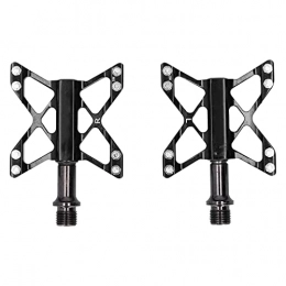 VGEBY Spares VGEBY Bicycle Pedals, 1 Pair Lightweight Mountain Bike Pedal Aluminum Platform Bicycle Pedal Durable Road Bike Platform Flat Pedals with Cleats