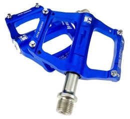 VNIUBI Spares VNIUBI Mountain Bike Pedals Road In-Mold CNC Machined Aluminum Alloy 3 Bearing Wide MTB Platform(Blue)