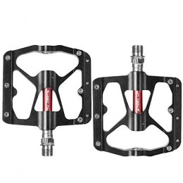 Vobajf Spares Vobajf Bicycle Pedals Bicycle Pedal Mountain Bike Palin Bearing Aluminum Alloy Bicycle Pedal Pedals (Color : Black, Size : One size)