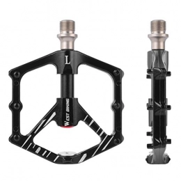 VORCOOL Spares VORCOOL 1 pair Bike Pedals Aluminium Alloy Bicycle Platform Pedals Treadles Foot Rest for Mountain Bike BMX Road Bike Travel Cycle Riding Black