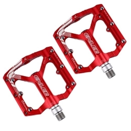 VORCOOL Spares VORCOOL 2PCS Mountain Bike Pedals Platform Flat Pedals Aluminum Alloy Non-Slip Pedal Bike Bearing Pedals Accessories