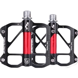 WanuigH Spares WanuigH Bike Pedals Bicycle Lightweight Mountain Bike Pedals Fiber Bicycle Comfort Pedal, Black Platform Mountain Wide (Color : Black, Size : 95x110x12mm)