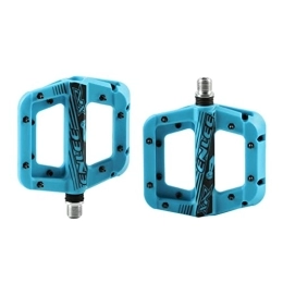 WGZNYN Mountain Bike Pedal WGZNYN Bike Pedals Anti-vibration Mountain Bike Pedal Anti-skid Lightweight Nylon Fiber Bicycle Pedal Board High-strength Anti-skid Bicycle Pedal Mtb Pedals (Color : Blue)