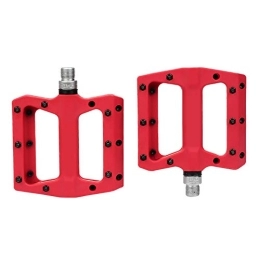 Whiie891203 Mountain Bike Pedal Whiie891203 Mountain Bike Pedals, Bike Pedals Ultralight Durable Aluminum Mountain Bike Pedal Cycling Bicycle Pedals Red