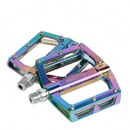 WOXING Spares WOXING Bicycle Pedals, Aluminum Alloy MTB Bike Pedals, Sealed Bearing Axle Shaft Diameter 9 16 Inches 16 Non-slip Pins, For City Bike BMX-Color 140 * 91 * 16mm