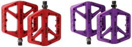 WTfbeusd Spares WTfbeusd 2 Pair Road Mountain Bike Pedals MTB BMX Sealed Bearing Flat Wide Platform