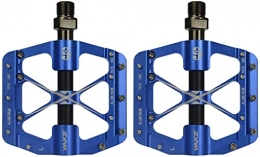 WTfbeusd Spares WTfbeusd MTB Pedals Mountain Bike Pedals Bearing Non-Slip Durable Aluminum Alloy Bicycle Platform Pedals for BMX MTB Bike Cycling Parts 9 / 16" (Colour Name : Blue)