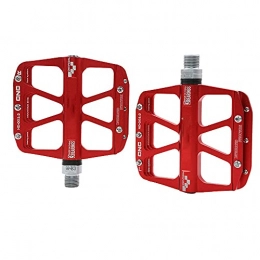 XGLIPQ Spares XGLIPQ Aluminum Bike Pedals, 9 / 16 Inch Thread Spindle Mountain Bicycles Platform with Sealed Bearing, Antiskid and Stable, for Mountain Bike Road Vehicles MTB BMX and Folding Bike, a pair