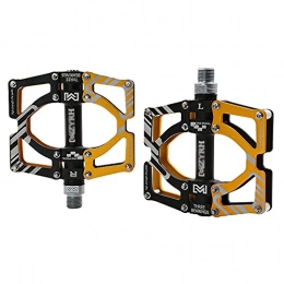 XGLIPQ Spares XGLIPQ Bike Pedals, Bicycle Pedals Lightweight, Mountain Bike Pedals of Aluminum Alloy with Non-Slip, 9 / 16 Bicycle Platform Pedals 3 Bearings Design for Road Bikes