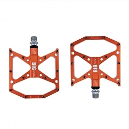 XIEZI Spares XIEZI Bicycle Cycling Bike Pedals Bike New 3 Bearings Bicycle Pedal Anti-slip Ultralight CNC MTB Mountain Bike Pedal Sealed Bearing Pedals Bicycle Accessories mountain (Color : Orange)