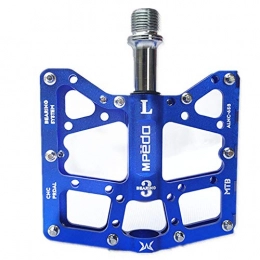 XULONG Spares XULONG Mtb bike Pedals, 3 Sealed Bearings, Durable CNC Machined Aluminum Alloy Body, 9 / 16 Inch, Anti-Slip Wide Platform-A Pair, Blue