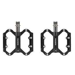 XYXZ Spares XYXZ Bicycle Platform Flat Pedal Bicycle Pedal Anti-Slip Aluminum Alloy Cnc Mtb Mountain Sealed Bearing Pedals Cycling Accessories (Color : Black)