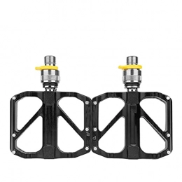 XYXZ Mountain Bike Pedal XYXZ Bicycle Platform Flat Pedal Bicycle Pedal Black Aluminum Alloy Ultra-Light Road Bike Foldable Pedal Bicycle Accessories