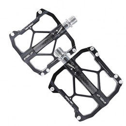 XYXZ Mountain Bike Pedal XYXZ Bike Platform PedalsBike Pedals Black Lightweight Polyamide Plastic Resin Durable Non-Slip Bicycle Platform Flat Pedals Aluminum Alloy Bearings Mountain Bike Pedals For Mountain Bicycle