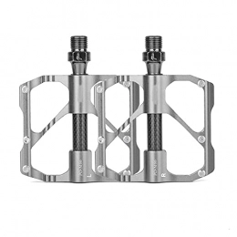 XYXZ Spares XYXZ Cycling Pedals Flat Bicycle Pedal Aluminum Alloy 3 Bearing Ultralight For Mountain Road Bike Cycling Accessories Pedals (Color : Gray, Size : M86)