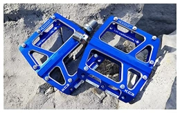 XYXZ Spares XYXZ Cycling Pedals Flat Bicycle Pedal Mountain Bike Pedals Mtb / Bmx 2 Du Bearings Fixie Bike Footrest Flat Treat Ultralight Cycling Accessories Pedals (Color : Blue)