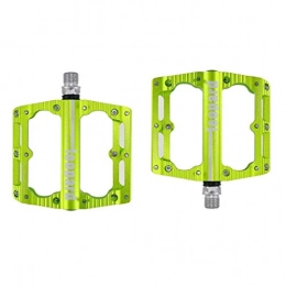 XYXZ Spares XYXZ Cycling Pedals Flat Bike Bicycle Pedals, Lightweight Non-Slip Waterproof Dustproof Cycling Pedal, For 9 / 16" Road / Mountain / Bmx / Mtb Bike(Green)