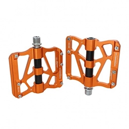 XYXZ Spares XYXZ Cycling Pedals Flat Mountian Bike Pedals Aluminum Alloy 3 Sealed Bearing Pedals Mtb Bicycle Carbon Fiber Big Tread Pedals For Bicycle Parts Pedals (Color : Orange)