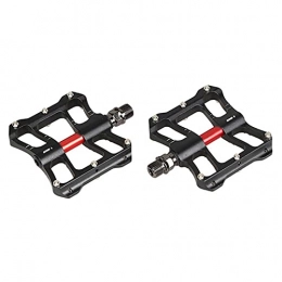 Yamyannie Mountain Bike Pedal Yamyannie Bike Pedals Bicycle Pedals Aluminium Alloy Mountain Bike Pedals Bearings Platform Pedals for Outdoors (Color : Black, Size : 9.65x7.8cm)