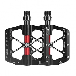 Yamyannie Mountain Bike Pedal Yamyannie Bike Pedals Cycling Pedal Bike Bicycle Sealed Bearing Pedals Plastic and Steel Cleat Bike Part Pedals for Outdoors (Color : Black, Size : 11.6x9.3x1.7cm)